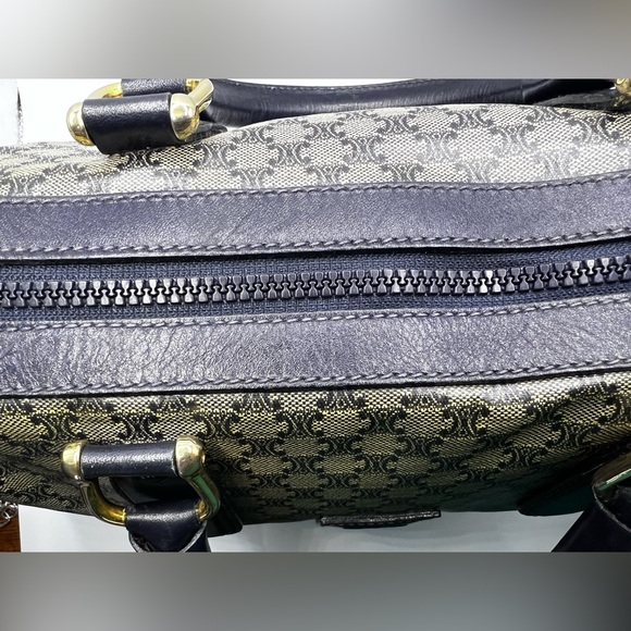 CELINE Macadam Boston Tote Bag M03 Navy Tan Cream PVC Leather - COA INCLUDED! - Picture 17 of 17